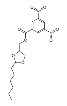 4-(3,5-dinitro-benzoyloximethyl)-2-hexyl-[1,3]dioxolane结构式