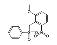 2-(benzenesulfonylmethyl)-1-methoxy-3-nitrobenzene结构式