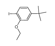 4-(叔丁基)-2-乙氧基-1-碘苯结构式