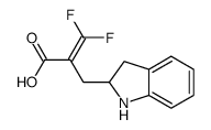 3,3-二氟-2-(2-吲哚甲基)丙烯酸结构式