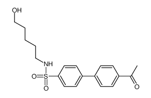 4-(4-acetylphenyl)-N-(5-hydroxypentyl)benzenesulfonamide Structure