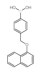 4-((1-萘氧基)甲基)苯基硼酸结构式
