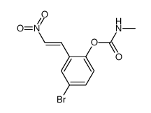 4-bromo-2-(2-nitrovinyl)phenyl methylcarbamate Structure