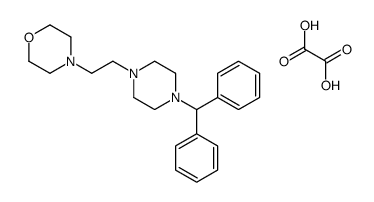 4-[2-(4-benzhydrylpiperazin-1-yl)ethyl]morpholine,oxalic acid Structure