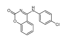 4-(4-chloroanilino)-1,3-benzoxazin-2-one结构式