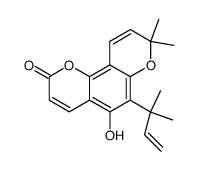 5-hydroxy-6-(1,1-dimethylallyl)seselin Structure