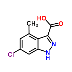 6-CHLORO-4-METHYL-3-(1H)INDAZOLE CARBOXYLIC ACID Structure
