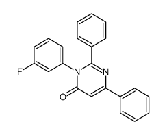 3-(3-fluorophenyl)-2,6-diphenylpyrimidin-4-one Structure