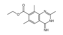 ethyl 4-amino-2,6,8-trimethylquinazoline-7-carboxylate Structure