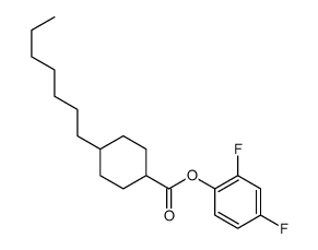 (2,4-difluorophenyl) 4-heptylcyclohexane-1-carboxylate Structure