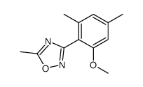 3-(2-methoxy-4,6-dimethylphenyl)-5-methyl-1,2,4-oxadiazole Structure