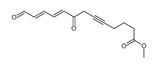 methyl 8,13-dioxotrideca-9,11-dien-5-ynoate结构式