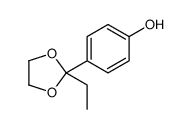 4-(2-ethyl-1,3-dioxolan-2-yl)phenol结构式