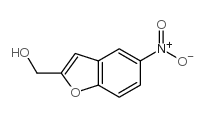 (5-硝基-1-苯并呋喃-2-基)甲醇结构式