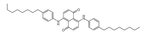 4,8-bis(4-octylanilino)naphthalene-1,5-dione结构式