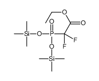 ethyl 2-bis(trimethylsilyloxy)phosphoryl-2,2-difluoroacetate Structure