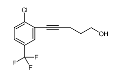 4-Pentyn-1-ol, 5-[2-chloro-5-(trifluoromethyl)phenyl] Structure