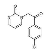 1-[2-(4-chlorophenyl)-2-oxoethyl]pyrimidin-2-one结构式
