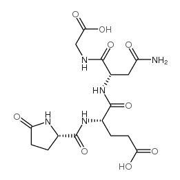 pyroglutamyl-glutamyl-asparaginyl-glycine Structure