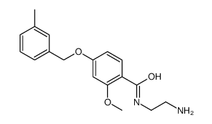 N-(2-aminoethyl)-2-methoxy-4-[(3-methylphenyl)methoxy]benzamide结构式