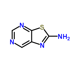 噻唑并[5,4-d]嘧啶-2-胺结构式