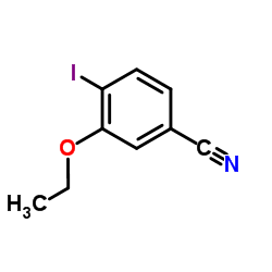 3-Ethoxy-4-iodobenzonitrile结构式