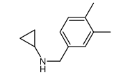 N-[(3,4-dimethylphenyl)methyl]cyclopropanamine Structure