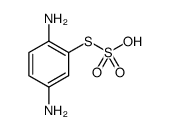 Thiosulfuric acid (H2S2O3), S-(2,5-diaminophenyl) ester结构式