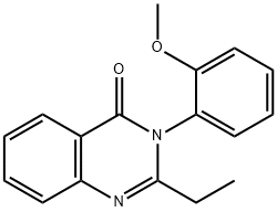2-ethyl-3-(2-methoxyphenyl)quinazolin-4-one结构式