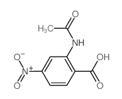 2-乙酰氨基-4-硝基苯甲酸结构式