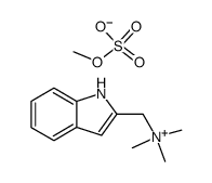 1-(1H-indol-2-yl)-N,N,N-trimethylmethanaminium methyl sulfate结构式