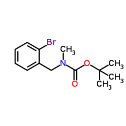 2-溴苄基(甲基)氨基甲酸叔丁酯结构式