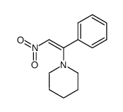 (Z)-1-(2-nitro-1-phenylvinyl)piperidine结构式