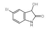 5-溴-3-羟基-2-吲哚酮结构式