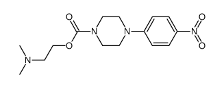 2-(dimethylamino)ethyl 4-(4-nitrophenyl)piperazine-1-carboxylate结构式