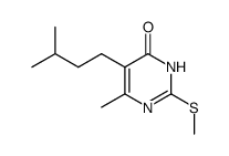 5-isopentyl-6-methyl-2-methylsulfanyl-3H-pyrimidin-4-one结构式