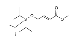 methyl (E)-4-tri-iso-propylsilyloxy-but-2-enoate结构式