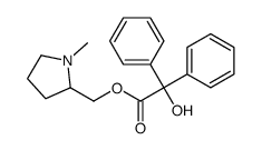(1-methylpyrrolidin-2-yl)methyl 2-hydroxy-2,2-diphenylacetate Structure