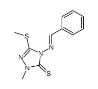 4-(benzylideneamino)-2,4-dihydro-2-methyl-5-(methylthio)-3H-1,2,4-triazole-3-thione Structure