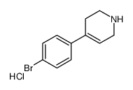 4-(4-溴苯基)-1,2,3,6-四氢吡啶盐酸盐结构式