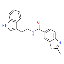 N-[2-(1H-Indol-3-yl)ethyl]-2-methyl-1,3-benzothiazole-6-carboxamide结构式
