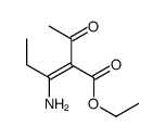 ethyl 2-acetyl-3-aminopent-2-enoate结构式