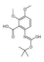 6-(叔丁氧基羰基氨基)-2,3-二甲氧基苯甲酸结构式