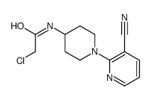 2-Chloro-N-(3'-cyano-3,4,5,6-tetrahydro-2H-[1,2']bipyridinyl-4-yl)-acetamide Structure