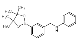 3-(苯基氨甲基)苯硼酸频哪酯结构式