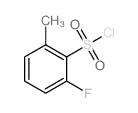 2-FLUORO-6-METHYLBENZENESULFONYLCHLORIDE Structure