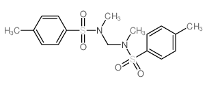 Benzenesulfonamide, N,N'-methylenebis[N,4-dimethyl- Structure