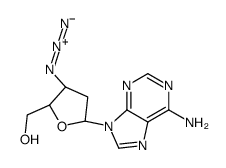 [(2S,3R,5R)-5-(6-aminopurin-9-yl)-3-azidooxolan-2-yl]methanol结构式