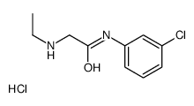 [2-(3-chloroanilino)-2-oxoethyl]-ethylazanium,chloride Structure
