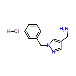C-(1-BENZYL-1H-PYRAZOL-4-YL)-METHYLAMINE HYDROCHLORIDE Structure